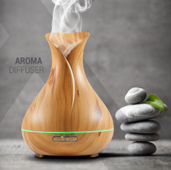 Увлажнитель воздуха (аромадиффузер) Aroma Diffuser с таймером на 1/3/6 часов и LED-подсветкой, 400 ml